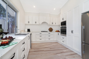 The Kitchen at James Street Morpeth Three Bedroom Townhouse.