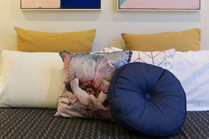 The Main Bedroom at James Street Morpeth Three Bedroom Townhouse.