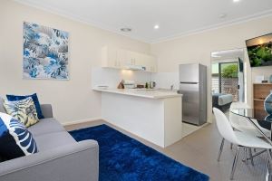 A Living Area at Mayfield Short Stay Apartments.