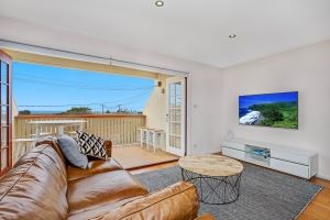 The open plan Living Room of Oceanview Terrace.