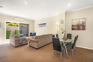 The Living Room of a 2 Bedroom Townhouse Apartment at Birmingham Gardens Townhouses.