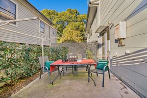 The Private Courtyard of a 3 Bedroom Townhouse Apartment at Birmingham Gardens Townhouses.