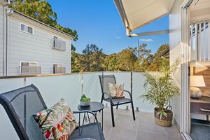 The Balcony of a 5 Bedroom Townhouse Apartment at Birmingham Gardens Townhouses.