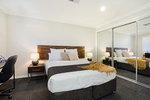 The Fourth Bedroom of a 5 Bedroom Townhouse Apartment at Birmingham Gardens Townhouses.