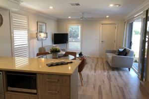 The Kitchen of a 3 Bedroom Townhouse Apartment at Adamstown Townhouses.