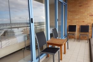 The first floor balcony of the Sandbar Townhouse.