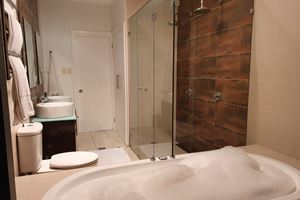 The Master Bathroom at Sanctuary Hill Retreat.